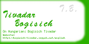 tivadar bogisich business card